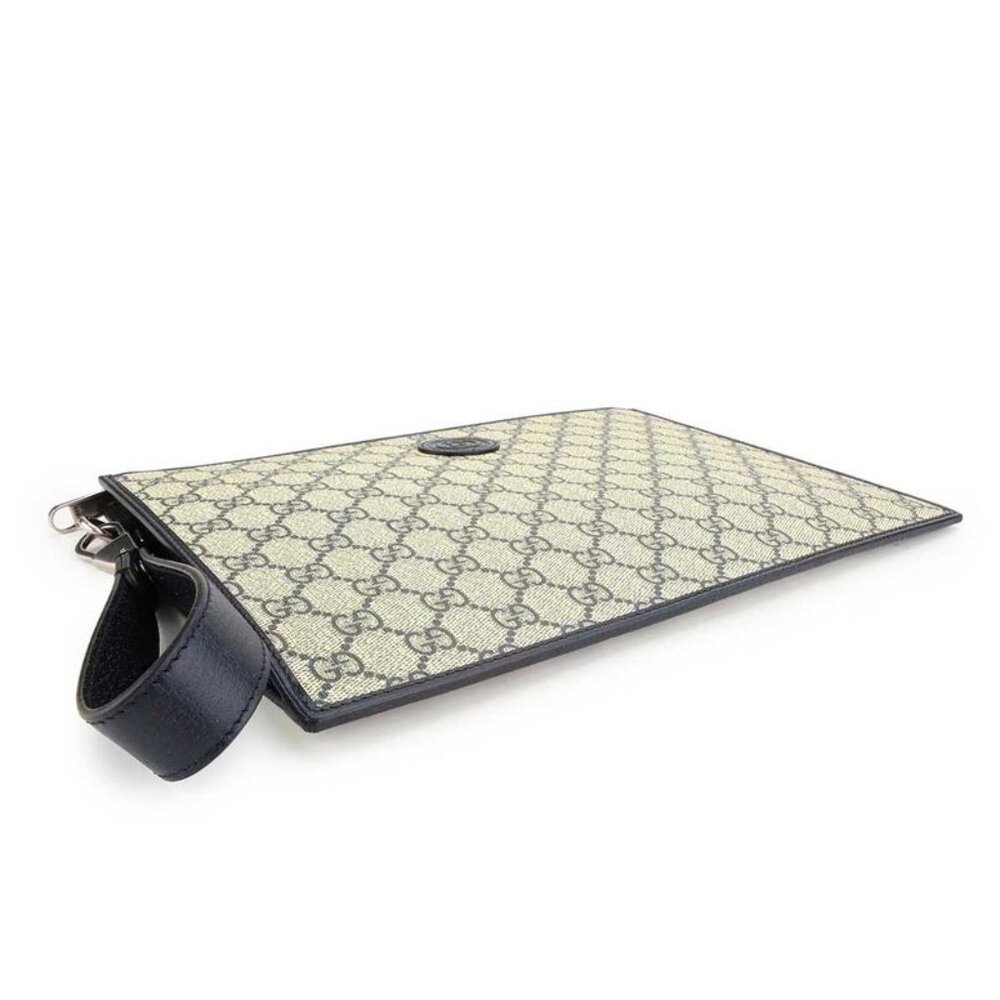 Gucci Clutch Bag Interlocking G Beige Ebony - Picture 3 of 9